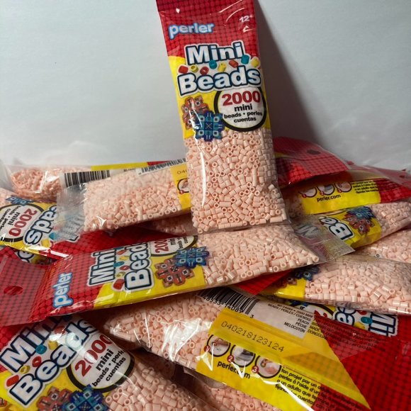Perler Peach Mini Beads 39 Packs (2000 Beads per Pack) Craft Beads Small - Picture 14 of 15